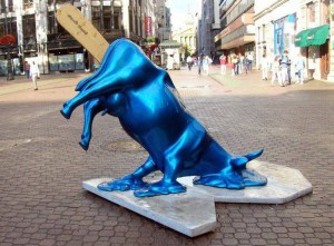 Statua mucca gelato Statua Melting Cow, Budapest
